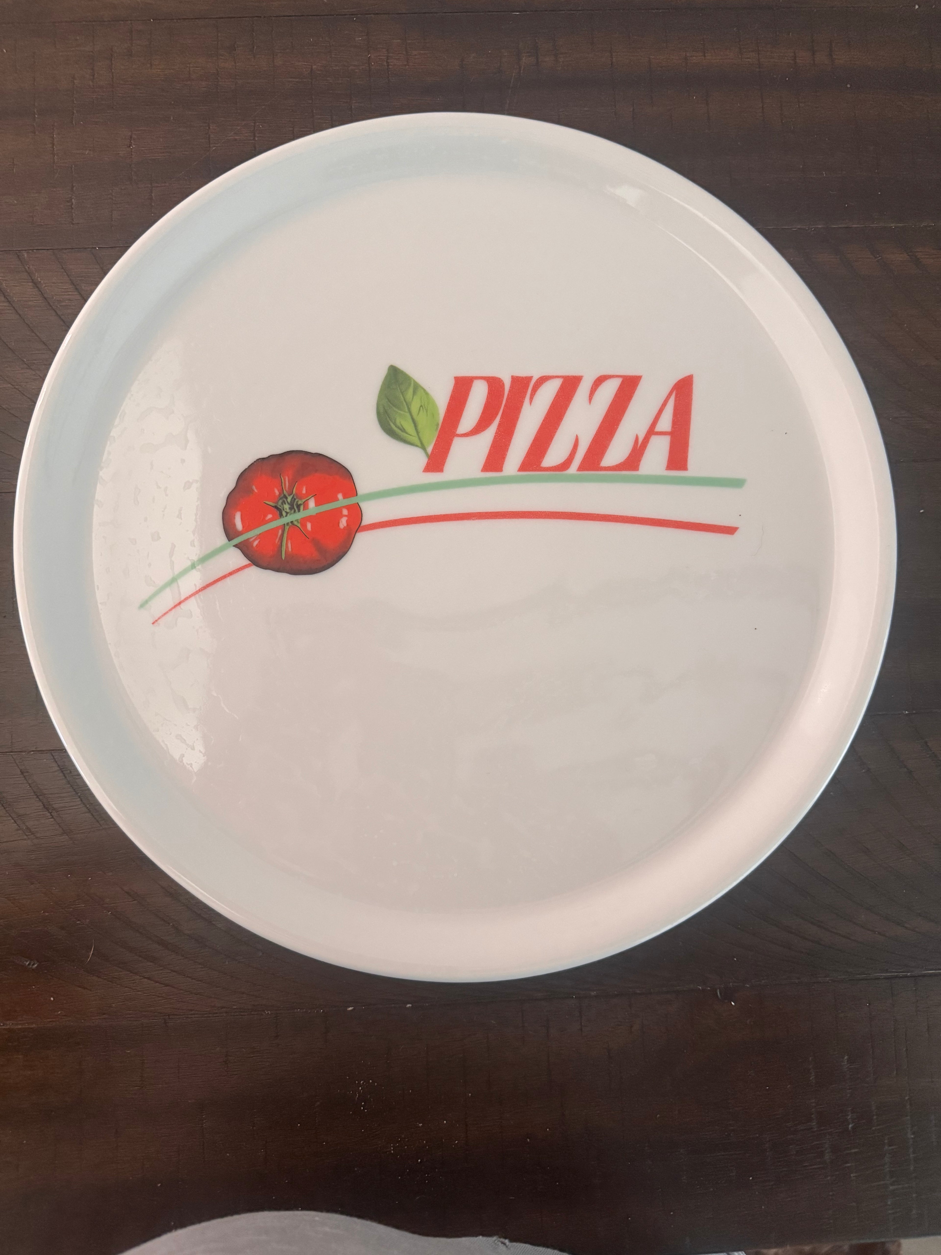 Italian pizza plate