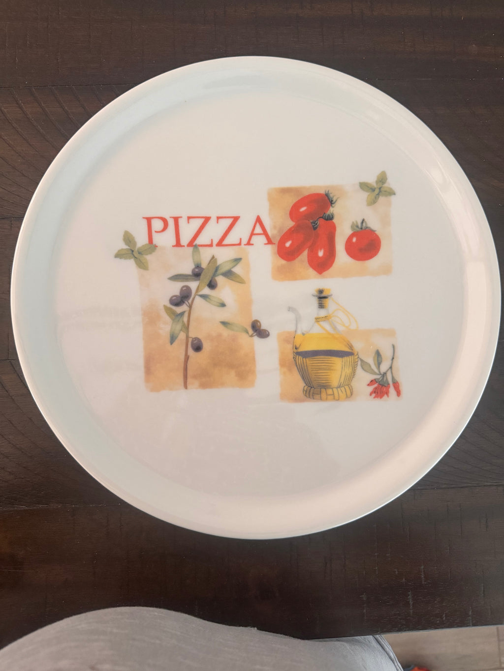 Italian pizza plate