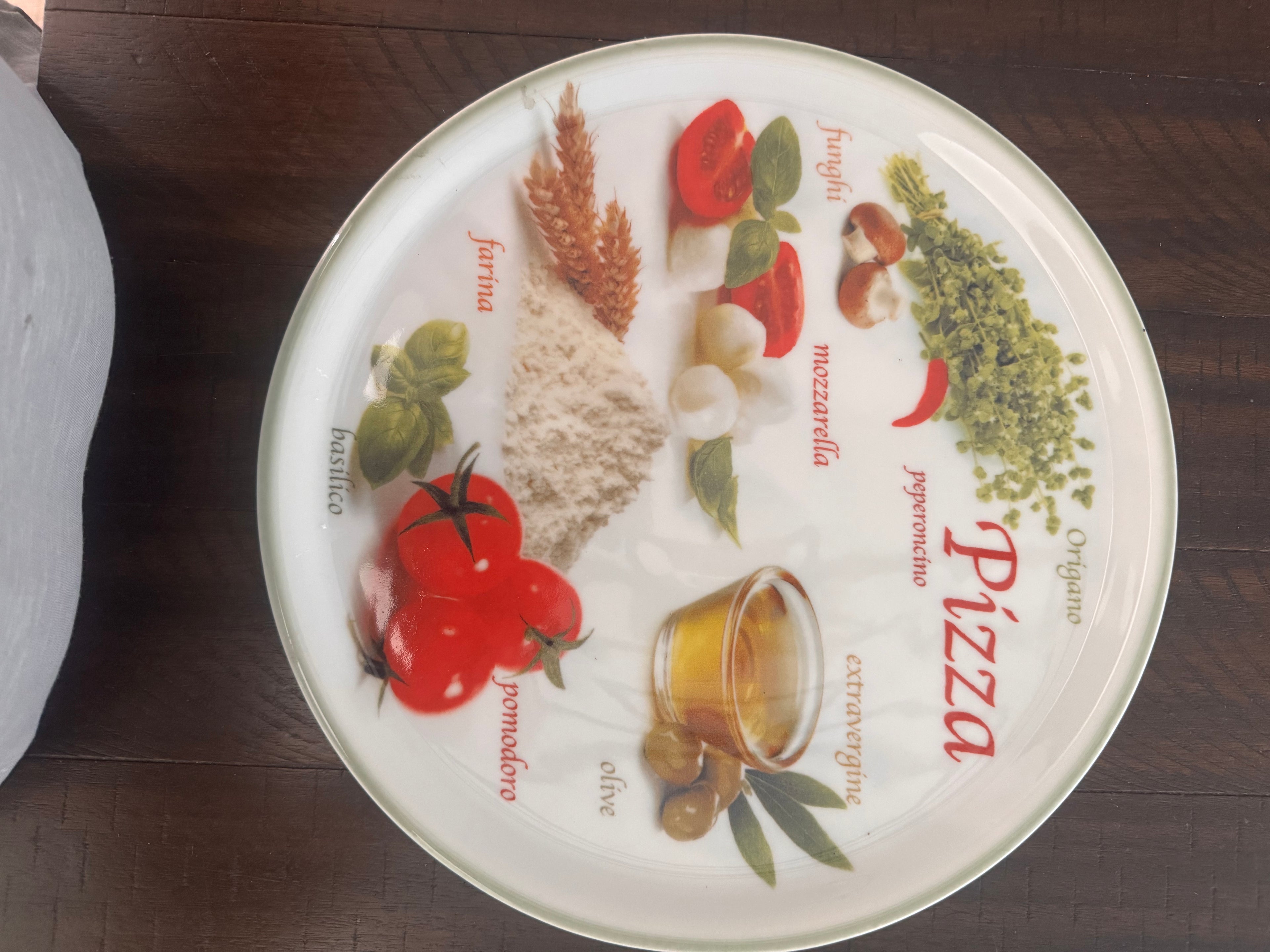 Pizza plate made in Italy