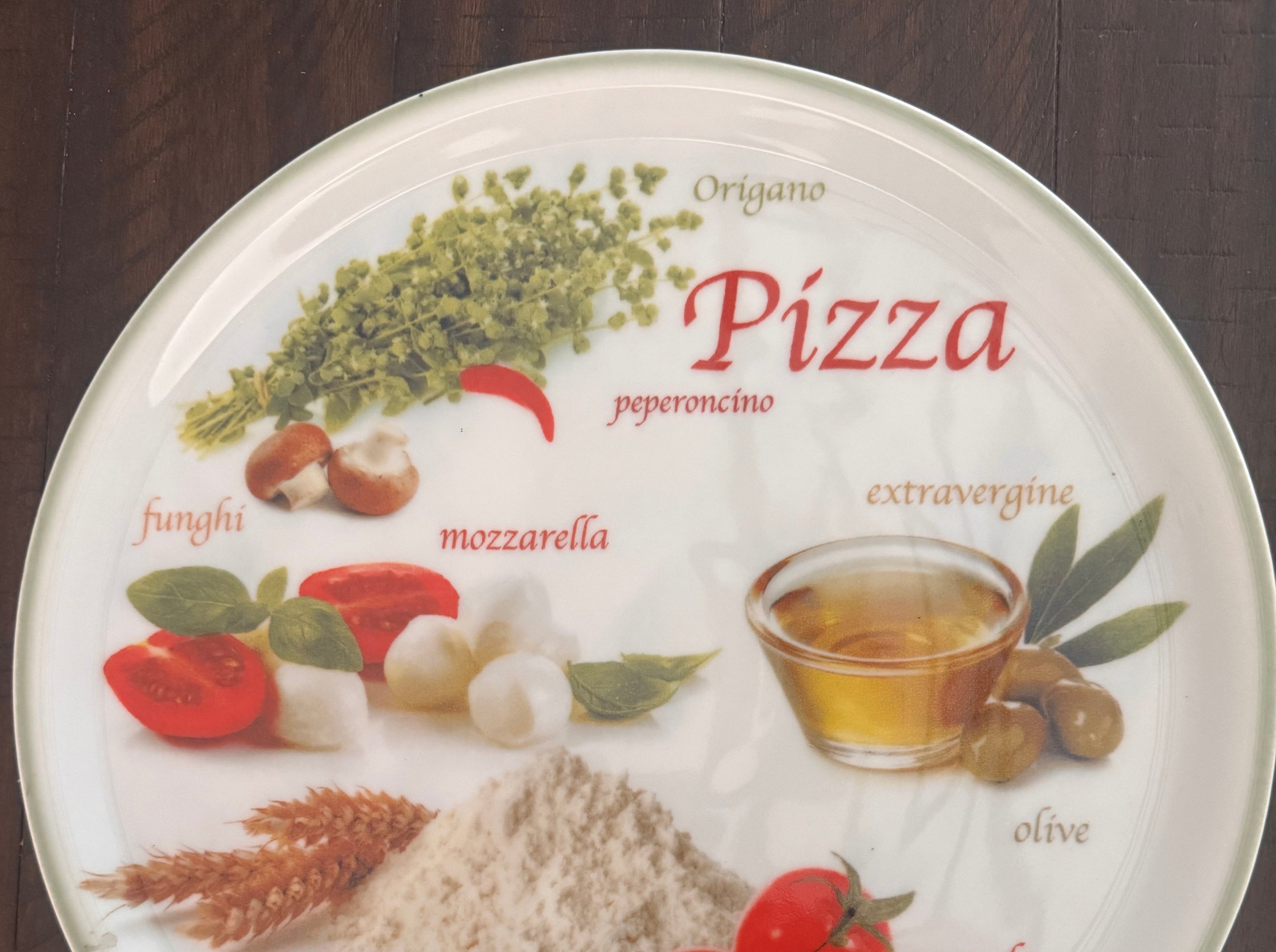 Italian pizza plate